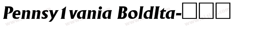 Pennsy1vania BoldIta字体转换